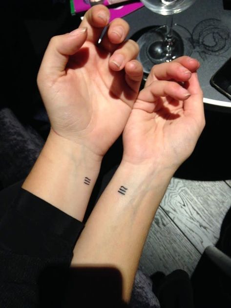 35 Tattoo Ideas That Are Small And Subtle Simple Couples Tattoos, Small Symbol Tattoos, Couple Tattoos Unique Meaningful, Small Sister Tattoos, Tattoos For Couples, Best Couple Tattoos, Small Matching Tattoos, Small Couple Tattoos, Tattoos Infinity