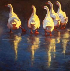 Cheri Christensen, Painting Realism, Simple Oil Painting, Farm Paintings, Easy Does It, Oil Painting Inspiration, Duck Art, Painting Easy, Farm Art