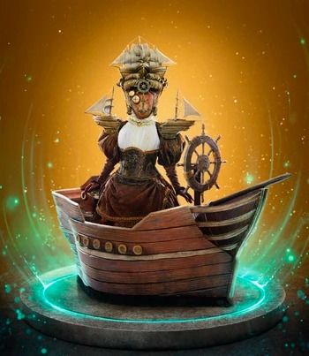 Ship | The Masked Singer Wiki | Fandom Wooden Pirate Ship, Sherlock Hound, Themed Nights, The Pirates Of The Caribbean, Artem Chigvintsev, Singer Costumes, The Masked Singer, Robin Thicke, Masked Singer