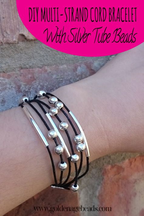 Cord Bracelet Ideas, Bohemian Bracelets Diy, Beading Tips, Cord Bracelet Diy, Leather Bracelet Tutorial, Leather Cord Jewelry, Wax Cord Bracelet, Diy Leather Bracelet, Leather Jewelry Diy