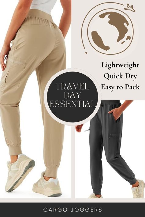 Travel Day Must Have! I'm obsessed with these Women's Cargo Joggers! Exactly what you get: Lightweight Quick Dry Hiking Pants for Women/ Outdoor Casual Athletic Workout Lounge with Zipper Pockets. 13 COLORS to choose from. A favorite for travel inspo and must have for trip packing and trip planning Motorhome Living, Gym Joggers, Trip Packing, Travel Pants, Athletic Workout, Athlete Workout, Cargo Joggers, Casual Athletic, Hiking Pants