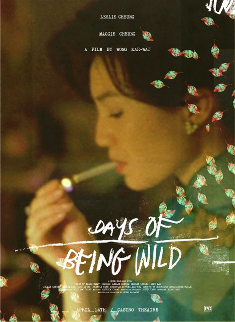 Dias Selvagens Days Of Being Wild, Spoke Art, Film Poster Design, Septième Art, Image Film, I Love Cinema, Movie Posters Design, Chinese Movies, Cinema Posters