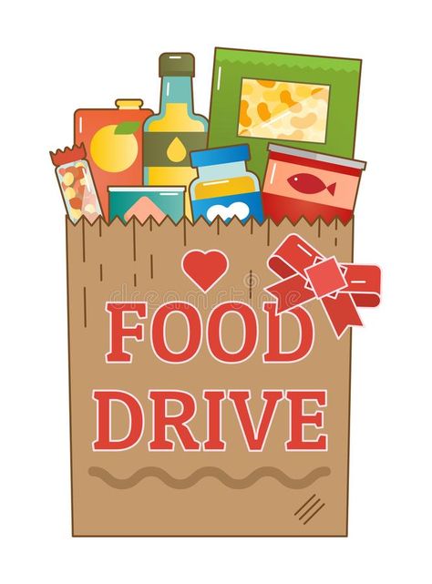 Canned Food Drive Poster, Food Drive Poster Ideas For School, Food Drive Poster Ideas, Food Drive Ideas, Food Drive Poster, Drive Illustration, Donation Poster, Canned Food Drive, Package Illustration