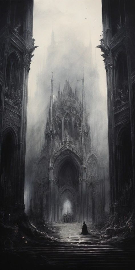 cultofmortem Gothic Fantasy Wallpaper, Gothic Era Painting, Vampire Medieval Art, Abandoned Cathedral Aesthetic, Gothic City Fantasy Art, Gothic Asthetic Wallpers, Candela Obscura Aesthetic, Barovia Aesthetic, Gothic Aethstetic