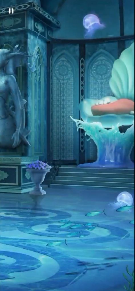 Mermaid Environment, Mermaid Throne, Underwater Throne Room, Blue Throne Room Fantasy Art, Furniture Clipart, Mermaid Palace, Mermaid Palace Under The Sea, Mermaid Castle, Mermaid Bedroom