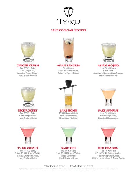 TY KU Sake Cocktail Recipes Sake Drinks Cocktails, Japanese Cocktail Bar, Asian Cocktails Recipes, Japanese Cocktails Recipes, Sake Cocktail Recipes, Sake Drinks, Soju Cocktails, Asian Cocktails, Sake Cocktails