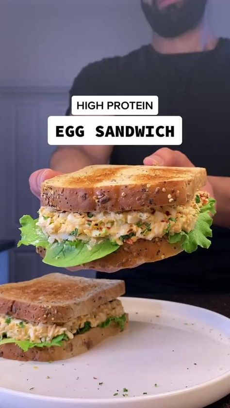 2K views · 42 reactions | 🥪🥪😋 #sandwich #breakfastsandwich #easybreakfast #healthybreakfast #sandwichlovers #moresandwiches #bigsandwich #makeasandwich #lunchrecipes #yummylunchfortoday #saucysandwich #fyp #viral #foryou #foryourpage #trending | Love Sandwich | Love Sandwich · Original audio Protein Egg Sandwich, Protein Egg, Healthy High Protein Meals, Egg Sandwich, Easy Healthy Meal Prep, Egg Muffins, High Protein Recipes, Healthy Meal Prep, Protein Foods