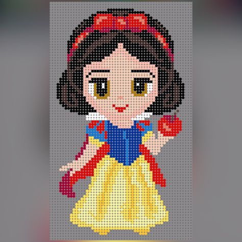 Snow White Cross Stitch Patterns, Princess Cross Stitch, Chateau Disney, Cross Stitch Sampler Patterns, Crochet Wall Art, Tema Disney, Disney Cross Stitch Patterns, Hama Beads Patterns, Pola Kristik