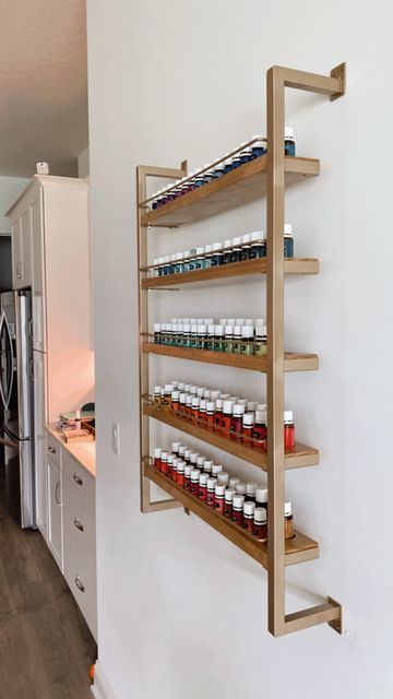 Essential Oil Display Ideas, Essential Oil Storage Ideas, Essential Oil Rack, Oil Display, Merchandise Display, Oil Rack, Juliette Balcony, Essential Oil Shelf, Be Proactive