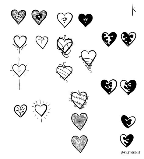 Hearts Tattoo, Flash Sheet, Tattoo Flash Sheet, Tattoo Flash, Heart Tattoo, Flash Tattoo, Flash, Tattoos