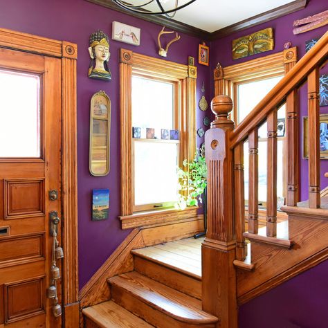 Victorian Renovation - Eclectic - Staircase - Boston - by Sacred Oak Homes | Houzz Staircase Pictures, Victorian Renovation, Staircase Ideas, Staircase Remodel, Great House, Staircases, Layout Ideas, Home Photo, L Shape