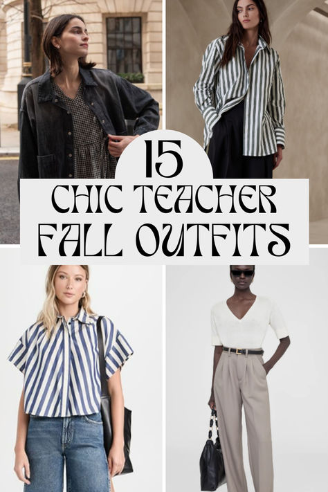 15 Gorgeous, Easy Fall Teacher Outfits Teacher Casual Outfits, Comfortable Teacher Outfits, Fall Teacher Outfits, Teacher Outfits Fall, Teacher Wardrobe, Teacher Outfit, Teacher Style, Teacher Outfits, Easy Fall