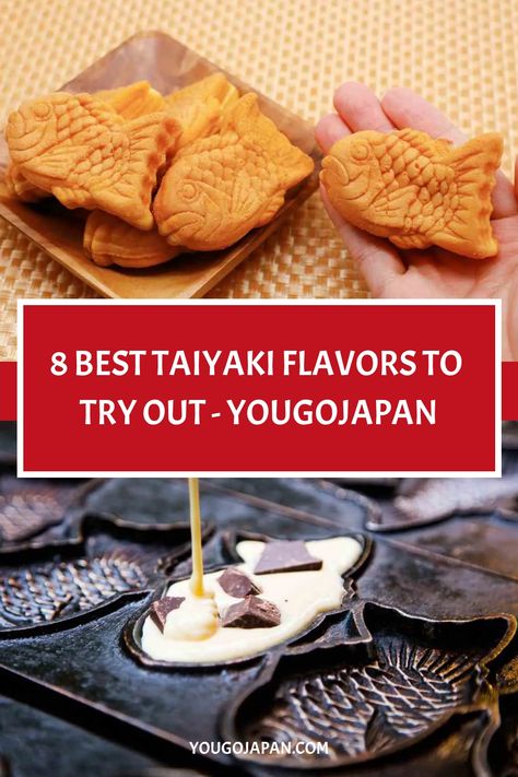 The delectable fish-shaped waffle treat is a tasty snack with a creamy center, oozing various delicious fillings from chocolate to custard flavors. Taiyaki Fillings, Custard Taiyaki, Taiyaki Aesthetic, Custard Flavors, Taiyaki Recipe, Sweet Red Bean Paste, Business Mood Board, How To Make Waffles, Azuki Bean