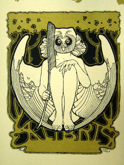 Ex Libris by Koloman Moser Space Things, Koloman Moser, Vienna Secession, Art Nouveau Illustration, Charles Rennie Mackintosh, Art People, Ex Libris, Book Plates, History Design