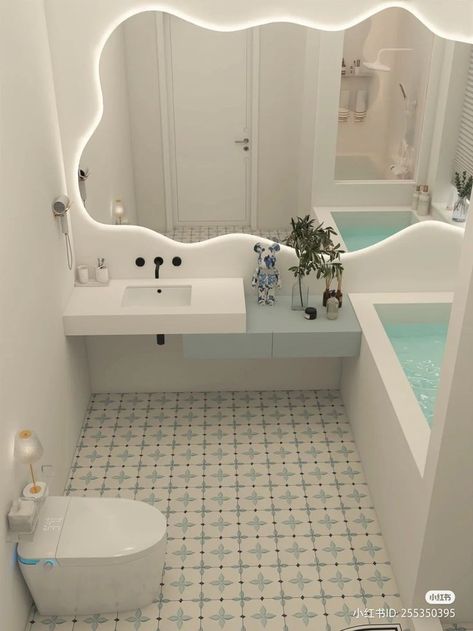 Kleiner Pool Design, Hiasan Bilik Tidur, House Floor Design, Dream Apartment Decor, Room Redesign, Bathroom Design Decor, Small Room Design, Dream House Rooms, Bathroom Inspiration Decor