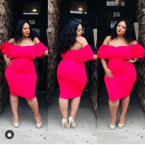 Pink plus size dresses