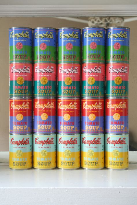 Andy Warhol limited edition Campbell's Soup!  Just got mine from Target! Yippee! Rare Oddities, Campbell's Soup Cans, Fiesta Table, Campbells Soup, Sour Soup, Campbell Soup, Pen And Watercolor, Tomato Soup, Marketing Design