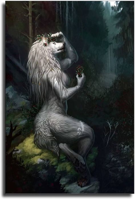 She Wolf, White Wolf, In The Forest, The Forest, Forest, Hair, White