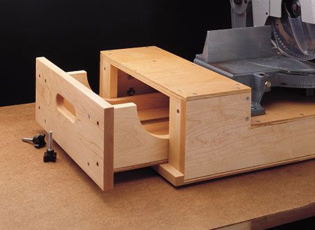 With this portable saw station, your miter saw works even harder. It combines extension wings for long stock with a stop system for accurate repeat cuts. Mobile Miter Saw Station, Miter Station, Festool Domino, Miter Saw Station, Woodshop Ideas, Miter Saw Reviews, Saw Station, Woodsmith Plans, Garage Projects