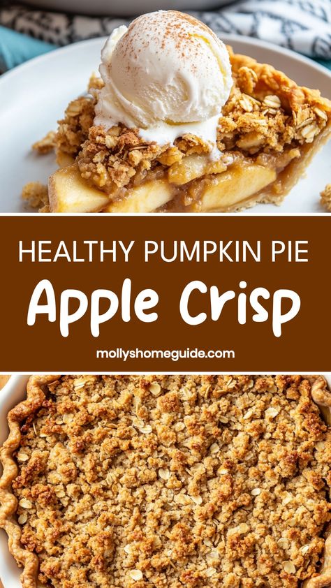 Indulge in the flavors of fall with these delicious pumpkin pie and apple crisp recipes. Treat yourself to a warm slice of homemade pumpkin pie, perfectly spiced and oh-so comforting. Or try a sweet and crunchy apple crisp, with caramelized apples and a buttery oat topping that will make your taste buds sing. Whether you're cozying up on a cool evening or hosting a festive gathering, these dessert classics are sure to impress. Unique Fall Pie Recipes, Fall Pie Recipes, Fall Pies Recipes, Healthy Pumpkin Pie, Crisp Recipes, Caramelized Apples, Fall Pies, Healthy Pumpkin Pies, Best Pumpkin Pie