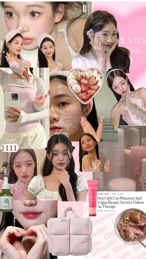 I love this aesthetic🌷🫧 #wonyoung #ive #kpop #wallpaper #aestheticmoodboard #pinkpilatesprincess #itgirl #itgirlaesthetic #glowup Pink Princess Aesthetic, Vision Board Wallpaper, Pink Lifestyle, Vogue Beauty, Beauty Goals, Pretty Skin, Pink Girly Things, Pink Vibes, Healthy Lifestyle Inspiration