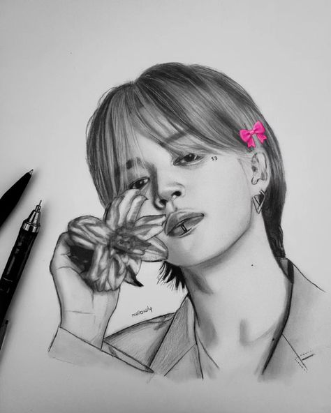 🎀🐣 #jimin #jiminfanart #bts #btsfanart #draw #kpop Bts Jimin Drawing, Jimin Drawing, Jimin Fanart, Bts Fanart, Character Drawing, Bts, Drawings, On Instagram, Instagram