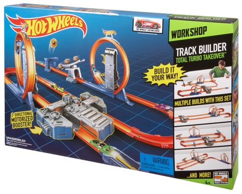 AmazonSmile: Hot Wheels Track Builder Total Turbo Takeover Track Set: Toys & Games Hot Wheels Track Builder, Kids Presents, Hot Wheels Birthday, Hot Wheels Track, Ultimate Garage, Hot Wheels Toys, Mattel Hot Wheels, Hot Wheel, Building For Kids