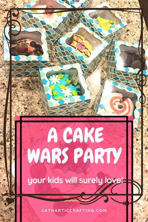 If you love cake and ice cream and a little playful competition, then a cake wars party theme is the way for you. Click now! Cupcake Wars Theme Ideas, Cake Wars Birthday Party, Cupcake Wars Birthday Party Ideas, Cake Wars Ideas, Is It Cake Birthday Party, Bake Off Competition Ideas, Cake Competition Ideas, Cupcake Wars Party, Small Cake Boxes