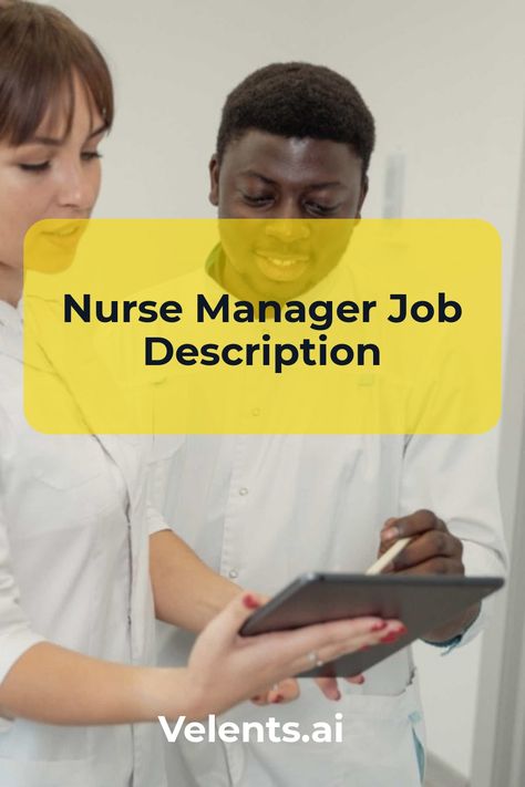 Nurse Manager Job Description template includes a detailed overview of the key requirements, duties, responsibilities, and skills for this role. It's optimized for posting on online job boards or careers pages and easy to customize this template for your company. Director Of Nursing, Clinical Nurse, Job Description Template, Nurse Manager, Medical Terminology, Hiring Process, Nursing Jobs, Marketing Program, Online Job