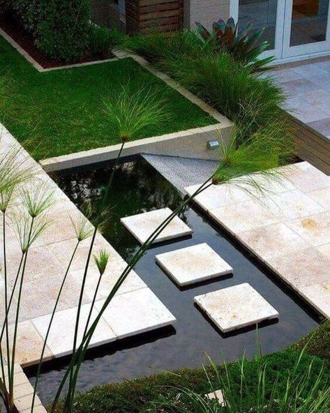 Top 70 Best Stepping Stone Ideas - Hardscape Pathway Designs Garden Hardscape, Moderne Have, Stone Ideas, Contemporary Garden Design, Garden Stepping Stones, Asian Garden, Garden Walkway, Garden Steps, Modern Backyard