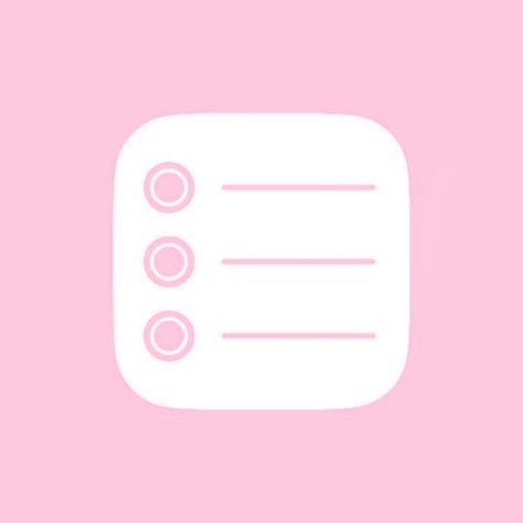 Pink Reminders Icon, Reminders Icon, Icon Wallpaper, Pink Theme, Me App, Pink Themes, Blue Rose, App Icon, To Do List