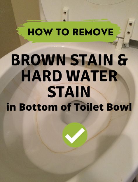 How to Remove Brown Stain & Hard Water Stain in Bottom of Toilet Bowl - 101CleaningTips.net How To Clean Your Toilet, Toilet Hard Water Stains, Toilet Ring Remover, Cleaning Toilet Stains, Toilet Bowl Stains, Toilet Ring, Toilet Stains, Cleaning Schedules, Clean Toilet Bowl