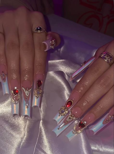 Scorpio Nails, Scorpio Szn, Acrylic Nail Designs Coffin, Grunge Nails, Simple Acrylic Nails, Classy Acrylic Nails, Dope Nail Designs, Long Acrylic Nails Coffin, Acrylic Nails Coffin Pink