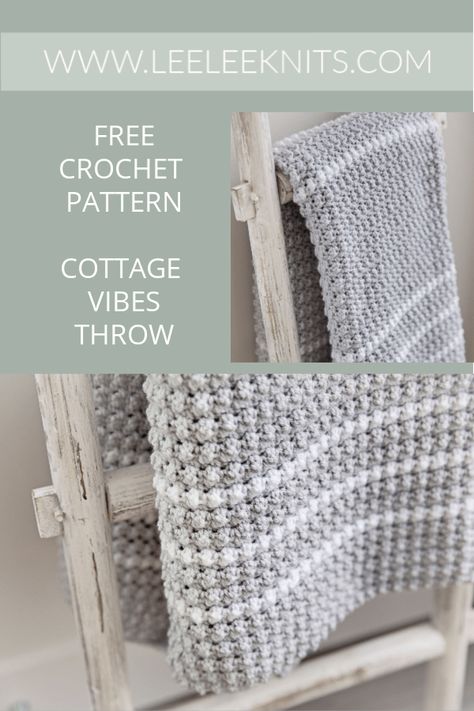 Crochet Throw Blanket Pattern Crochet Throw Blanket Pattern, Cottage Vibes, Crochet Throw Pattern, Throw Blanket Pattern, Crochet Throw Blanket, Manta Crochet, Crochet Throw, Crochet Motifs, Diy Interior