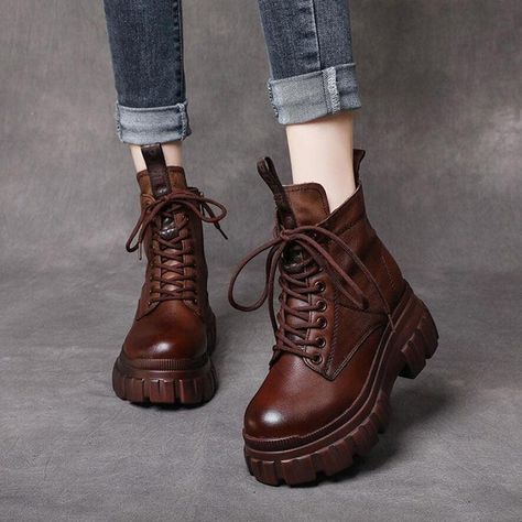 Flat Casual Shoes | Touchy Style Ladies Casual Shoes, Women Casual Flats, Popular Boots, Boots Flat, Women's Casual Shoes, Punk Boots, Boot Shoes, Shoes Heel, Exclusive Shoes