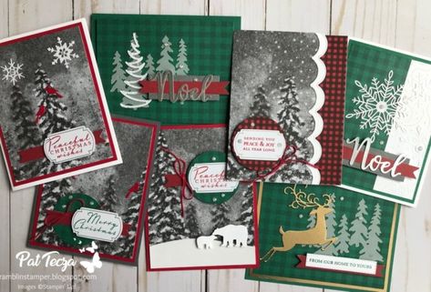 Dyi Christmas Cards, Paper Pumpkin Alternatives, Peaceful Christmas, Paper Pumpkins, Paper Pumpkin Stampin Up, Stampin Up Paper Pumpkin, Pumpkin Cards, Stampin Up Christmas Cards, Winter Wood