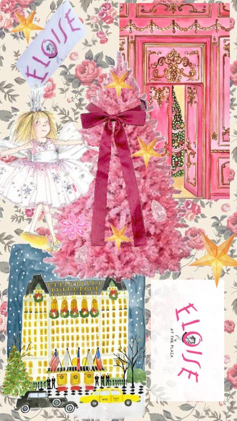 #eloise#eloiseatchristmas#pinkchristmas#christmasaesthetic#coquettechristmas#pinkmas#childrensbook#pink#christmas Eloise At Christmastime, Eloise At The Plaza, The Plaza, Pink Christmas, Christmas, Pink