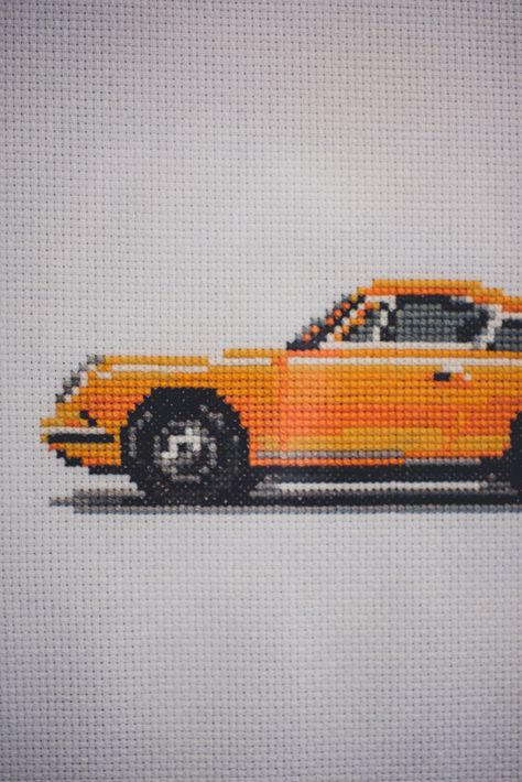 CforCROSSSTITCH – Immortalize Your Car In Cross Stitch Car Cross Stitch, Cross Stitch Car, Scion Cars, Working Drawing, Custom Cross, Popular Mechanics, Reading Time, World Leaders, Family Affair