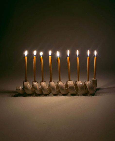 Ceramic Hanukkah Menorah, Menorah Clay, Clay Menorah, Menorah Art, Diy Menorah, Ceramic Menorah, First Night Of Hanukkah, Hanukkah Art, Cement Diy