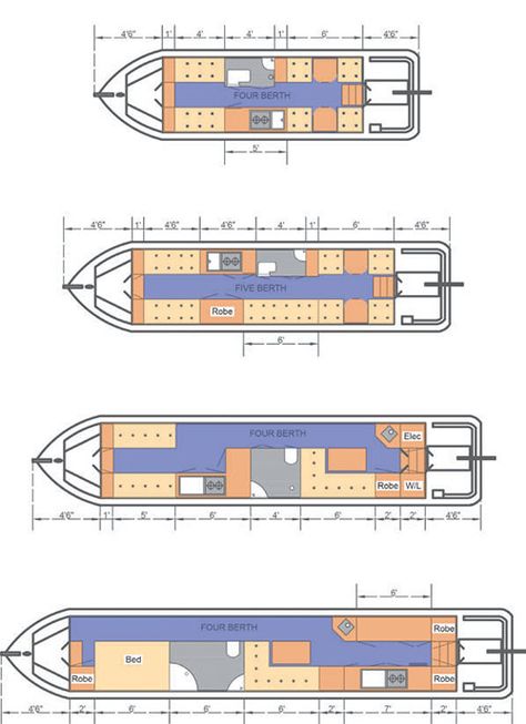 Aintree Boats Fab Four Narrowboat Layout, Narrow Boat Interior, Narrowboat Floorplan, Narrowboat Layout Plan, Canal Boat Interior Narrowboat Layout, Canal Boat Layout, Narrow Boats Uk, Canal Boat Interior, Barge Boat