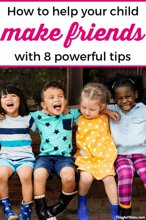 How to help kids make friends: Discover 8 powerful tips to help your child make friends at school or preschool, and at the playground. Encouraging your child to develop social skills will help them interact with other kids with more confidence and build friendships that will make them happy! --- Tips to help kids make friends | Gentle parenting tips #Parenting Confidence Kids, Smart Parenting, Discipline Kids, Mentally Strong, Chicken Scratch, Social Development, Peaceful Parenting, Parenting Skills, Building For Kids