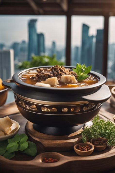 Delight your taste buds with the rich flavors of Bak Kut Teh in the heart of Singapore! 🌶️🥢 Immerse yourself in a culinary journey where tender pork ribs, aromatic herbs, and savory broth come together in perfect harmony. Click to explore the best Bak Kut Teh spots, and let the steaming bowls of goodness transport you to a world of delectable delight! 🍜👌 #SingaporeFoodieFinds #BKTAdventures #SoulfulSoupJourney #SpiceUpYourLife #AsianCuisineCravings 🍲🌟 Tender Pork Ribs, Bak Kut Teh, Chinese Herbs, Fried Dough, Aromatic Herbs, Hearty Soups, Perfect Harmony, Pork Ribs, Delicious Soup