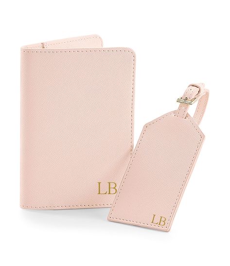 A gorgeous set of Personalised passport holder and luggage tag made from Saffiano Faine grain faux leather. This set is a perfect gift for a Bride and Groom to use when travelling for their honeymoon. It is also a perfect accessory for any seasoned traveller to ensure you stay organised with your travel documents and for ease of luggage identification. The Passport and Luggage holder comes in different colours which can be chosen from the drop down menu. All personalisations are done using Gold Gift For Bride And Groom, Honeymoon Gift, Ring Bearer Gifts, Travel Documents, Honeymoon Gifts, Bridesmaid Gift Boxes, Personalised Gift Boxes, Gift For Bride, Travel Cards