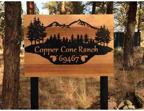 Ranch Signs Entrance, Farm Signs Entrance, Wood Cabin Signs, Metal Ranch Sign, Driveway Sign, Metal Farm Sign, Ranch Sign, Entry Signs, Cabin Signs