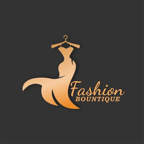 Logo Design Ideas For Fashion Designer, Boutique Logo Design Unique, Clothes Shop Logo, Ns Logo, Shop Name Ideas, Clothing Logo Design, Lady Logo, Dress Logo, Insta Dp