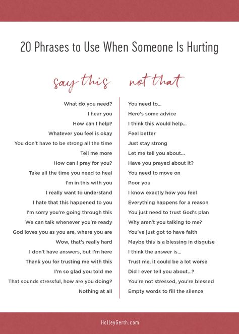 Poor You, We Are Best Friends, Quotes About Motherhood, Words Matter, What To Say, Coping Skills, Say What, When Someone, Helping Others