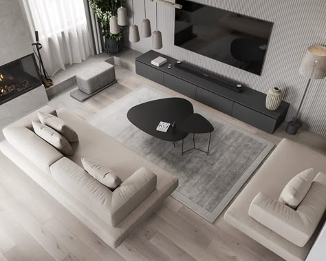 Interior Design Grey, Grey Interior Design, The Tig, White Wall Tiles, Revit Architecture, Grey Interior, Beige Interior, Autodesk Revit, Grey Flooring