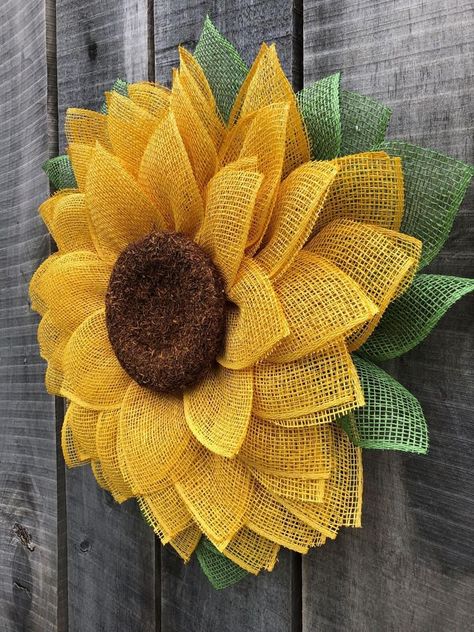 Images By Ashley On Burlap Mesh Sunflower Wreath 9A1 How To Make A Sunflower Wreath Deco Mesh, Pull Through Mesh Wreath Tutorial Flower, Primitive Sunflower Wreath, Fall Mesh Wreaths Cross, Maicei Wreaths, Fall Deco Mesh Wreath Flower, Sunflower Clothespin Wreaths, Fall Mesh Wreaths With Flowers, Sunflower Tombstone Wreath