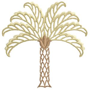 Designer Palm (EZ1304) Embroidery Design by EZ Embroidery Palm Embroidery, Palm Tree Embroidery, Tree Embroidery, Emb Designs, Embroidery Online, Palm Tree Leaves, Summer 2025, Funky Art, Art Drawings Sketches