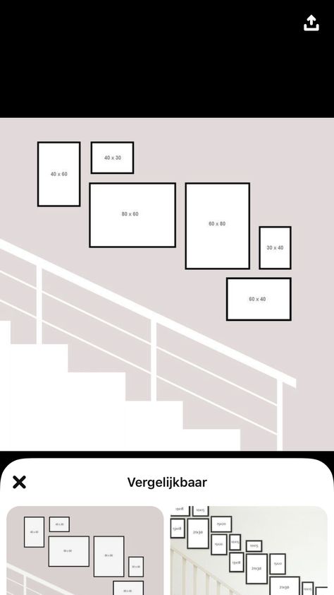 Ikea Staircase Gallery, Canvas Staircase Wall, Gallery Wall With 5 Pictures, Frame Wall Ideas Stairs, Photo Frames On Staircase Wall, Stairway Pictures Ideas, Wedding Photo Gallery Wall Stairs, Canvas Photo Wall Ideas Stairs, Staircase Gallery Wall Layout With Sizes